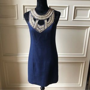 ✨LAST CHANCE✨ Navy and Gold Collared Lilly Pulitzer Dress